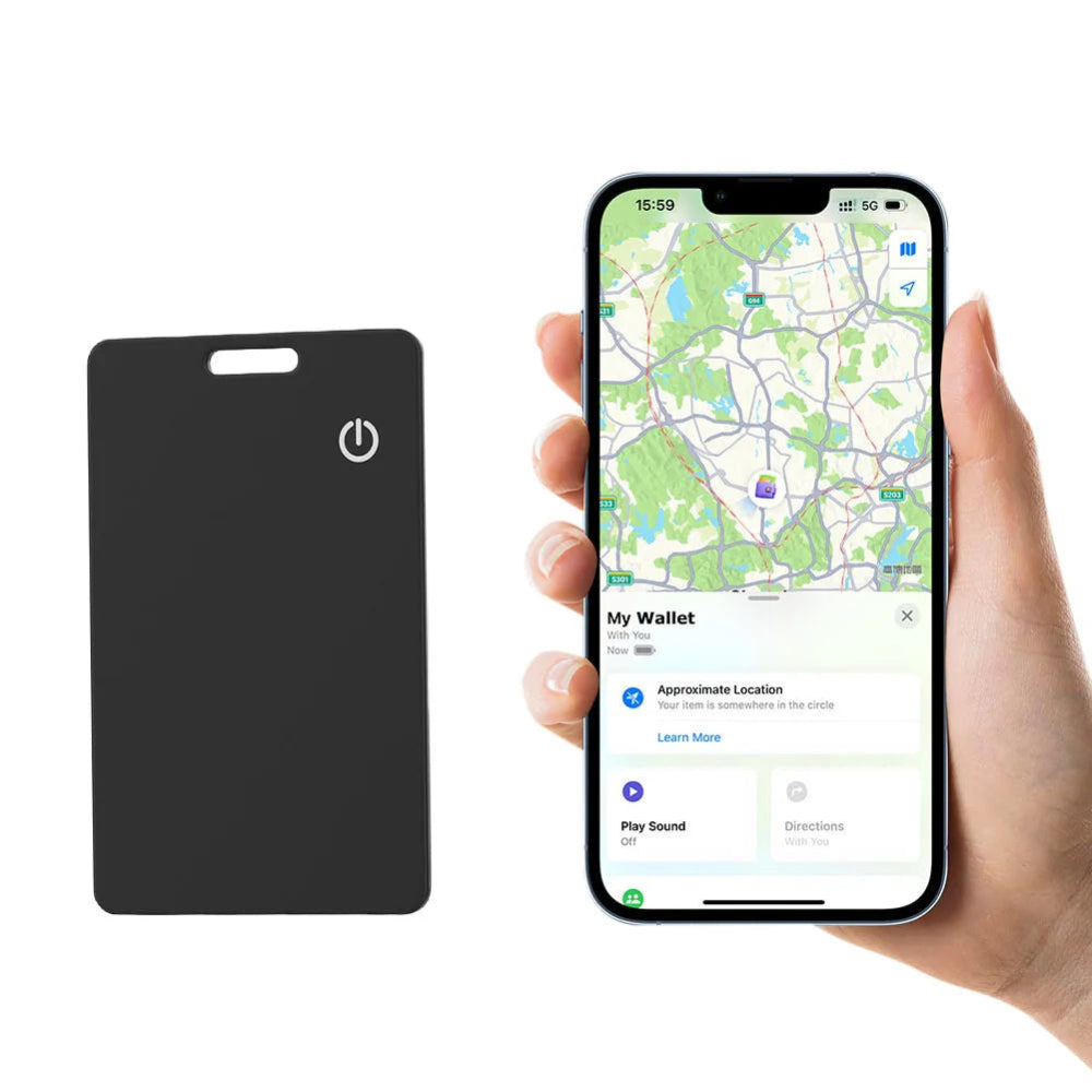 Location Tracking Smart Tag IP68 Waterproof Ultra-Thin Card GPS Tracking Smart Airtag Card Wireless Charging for Outdoor Travel