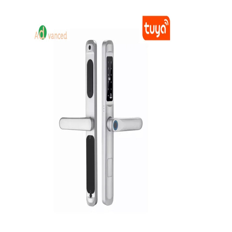 Waterproof IP66 Euro 3592 2885 3085 Mortise Ttlock Tuya Wifi Fingerprint Digital Smart Door Lock for Aluminum Grill Sliding Door
