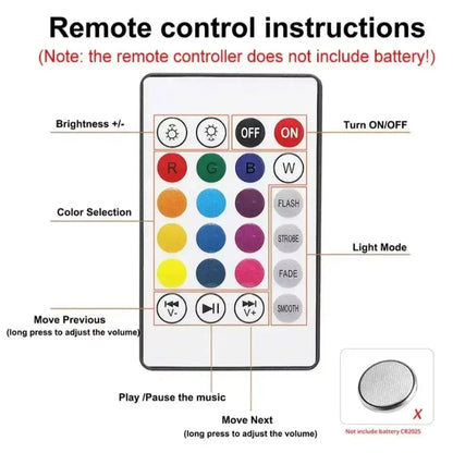 E27 Bluetooth Speaker Bulb with Remote Control 85-265V Led Music Bulb RGB DJ Disco Ambient Light for Bedroom Living Room Stage